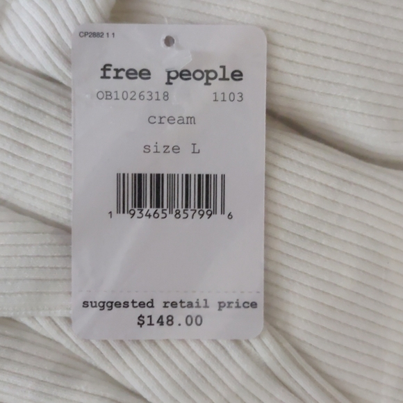 NEW $148 Free People Earth Angel Maxi Dress Ivory - Picture 12 of 13